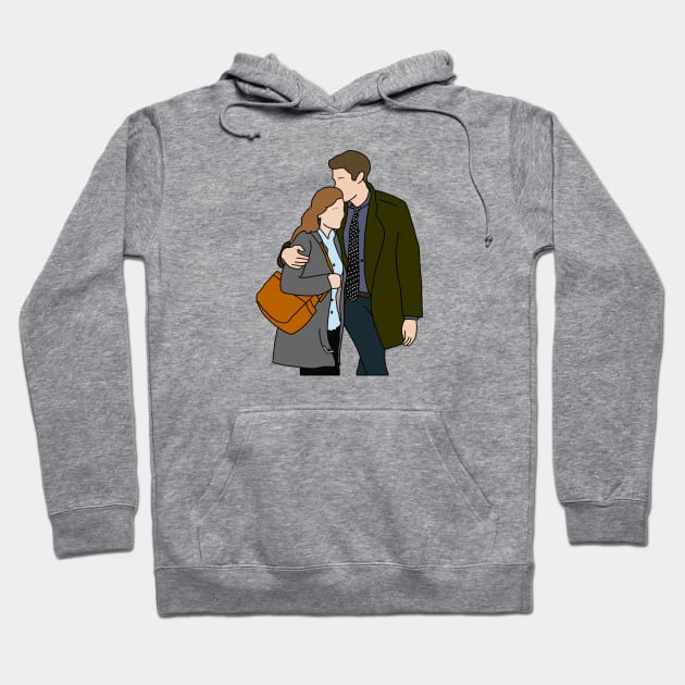 Jim and Pam Hoodie by Eclipse in Flames